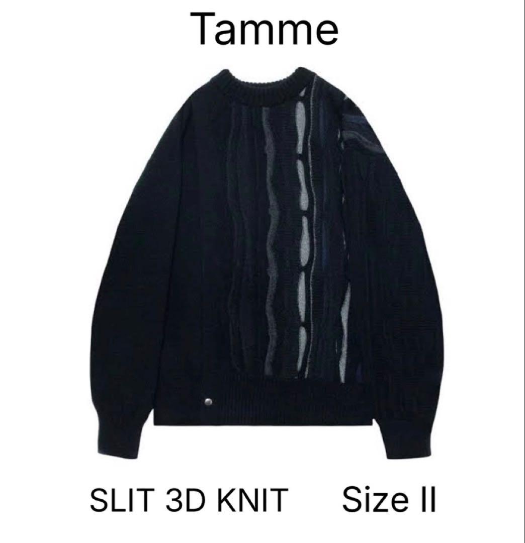 Tamme SLIT 3D KNIT ドッキング ニット 切り替え sacai