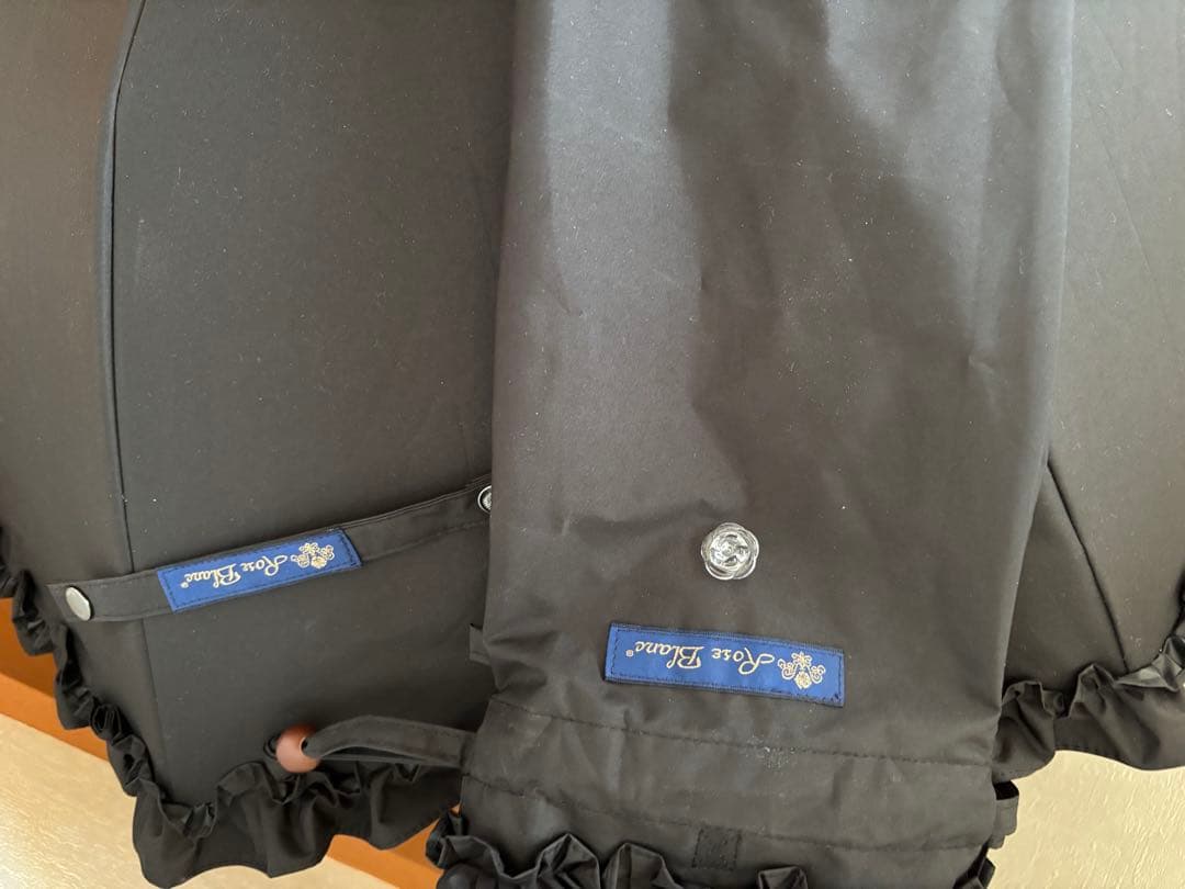 芦屋ロサブラン 2段折り フリル 曲がり竹手元