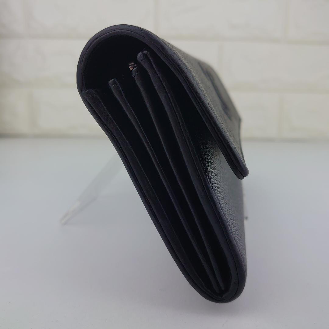 【XYz様用】シャネル　キャビアスキン　フラップ長財布　デカココ　2184