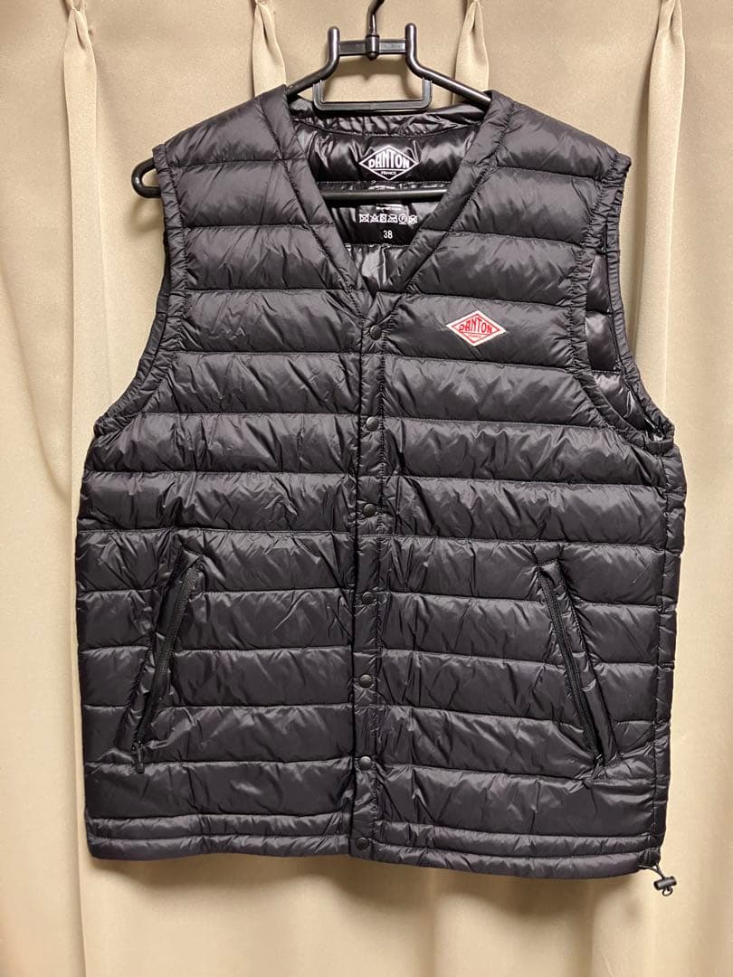 ジャケット・アウター DANTON MEN'S CREWNECK INNER DOWN VEST