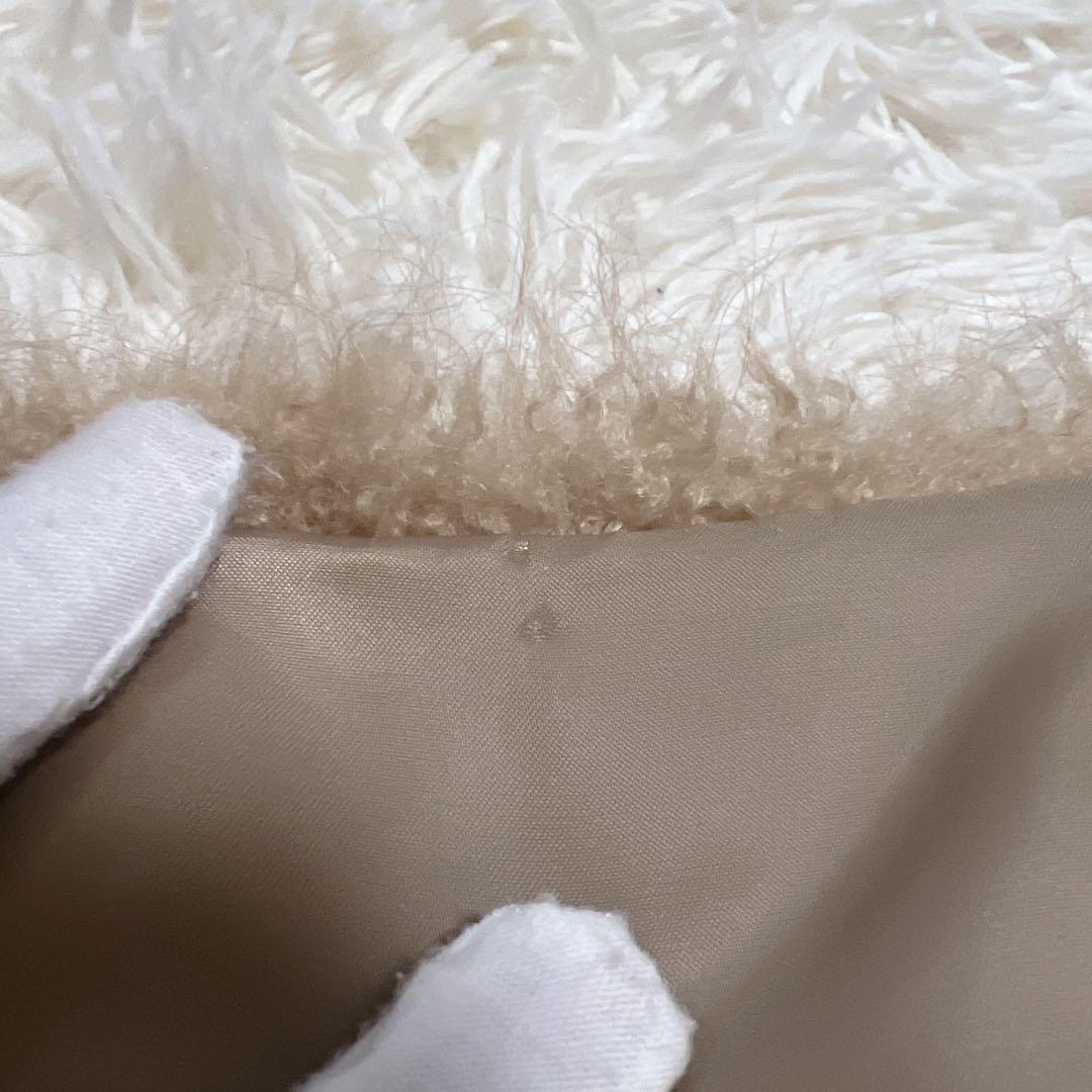 《極美品》アナイ　2023 フェイクファー ジレ ベスト ブラウン 38 ロング