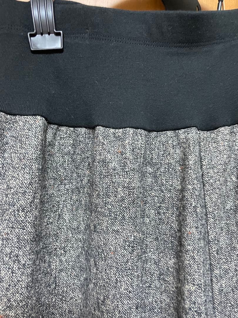 ビアズリー ウエストリブネップツイード パンツ ブラック size2