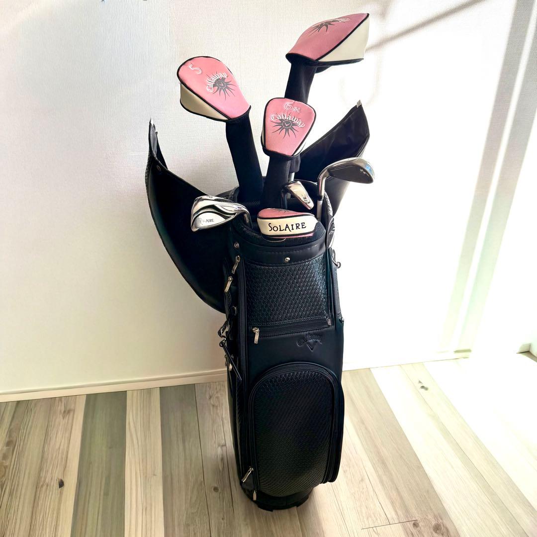 【バッグ◎】キャロウェイ ソレイル レディース ゴルフクラブ 8本セット 初心者