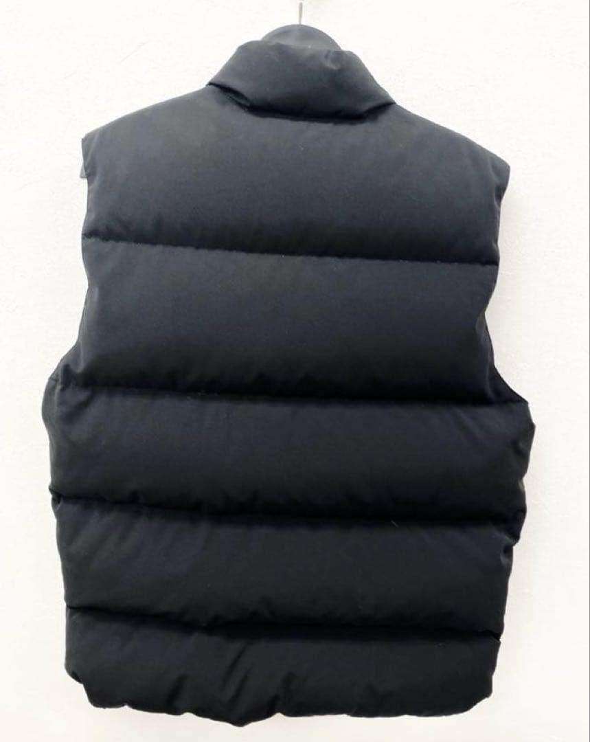   メンズブラック ダウンベスト XL