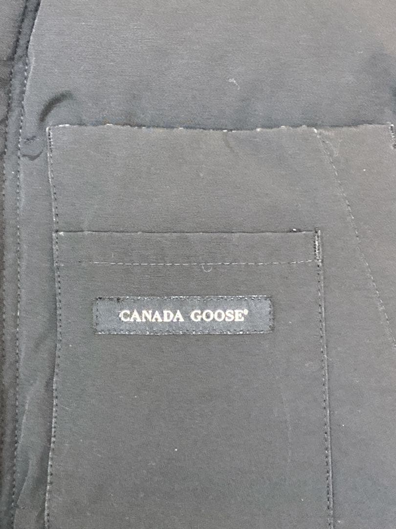   メンズブラック ダウンベスト XL