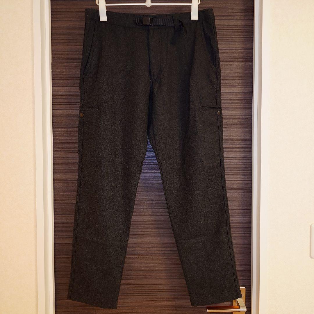新品 ノースフェイス ドットポケットウールパンツ ダークグレー Lサイズ