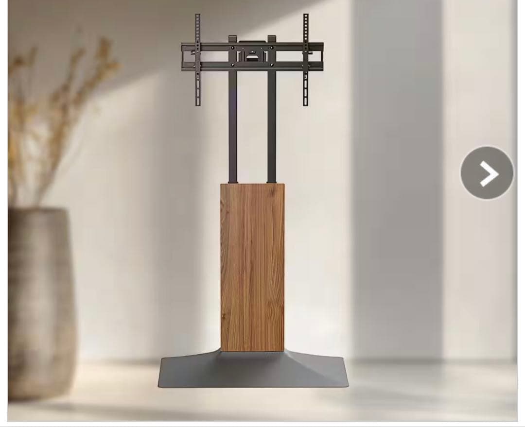 薄型壁寄せテレビスタンドAN‑S124（WN）