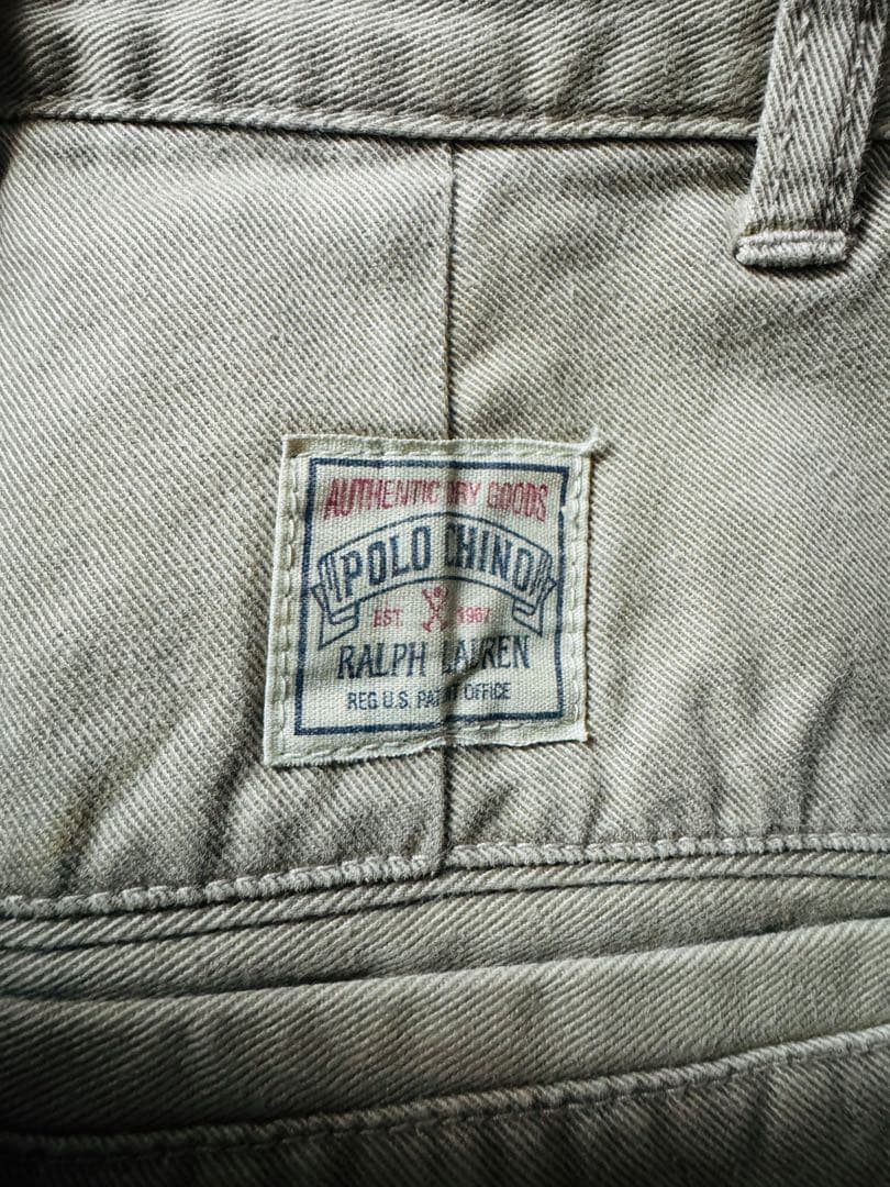 90s初期タグ　Polo by Ralph Lauren ベージュ チノパン