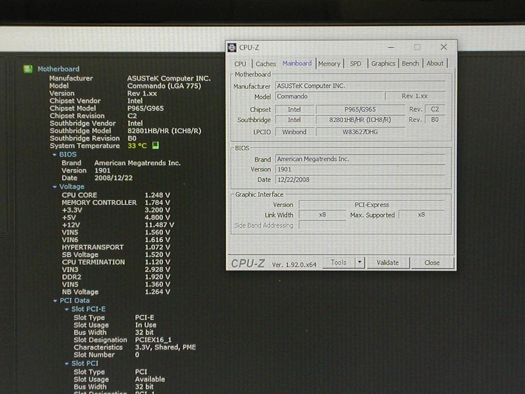 ASUS　Commando　LGA775　Q9650付き
