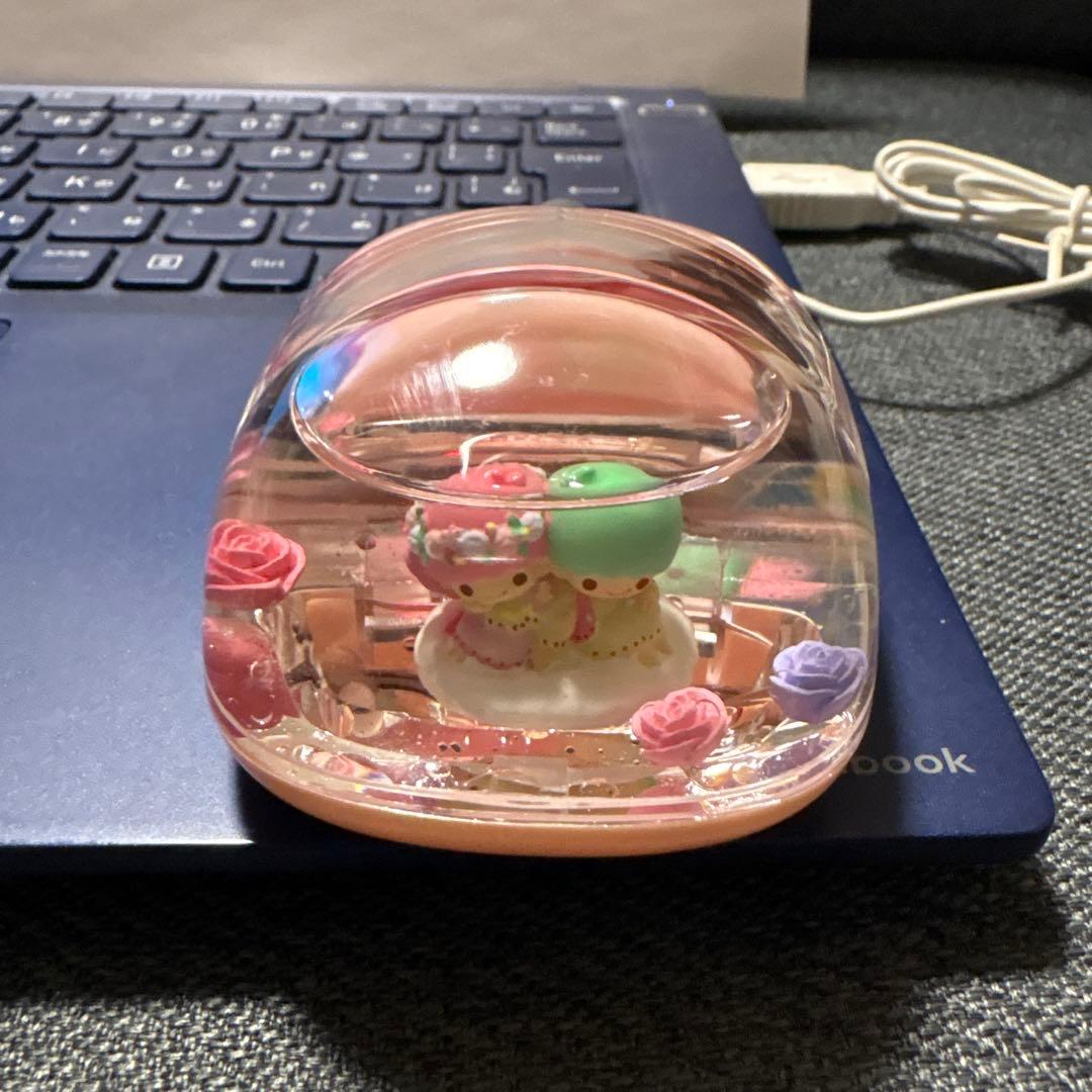 キキララ　アクアミニオプティカルマウス　マウス　　レア　2010年購入