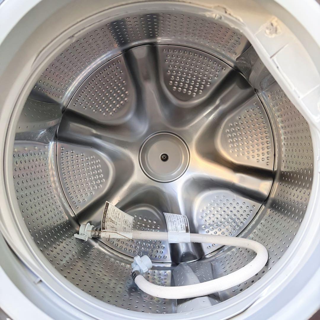 運搬取付無料！ホワイト純正日立大容量自動投入パワフルおしゃれドラム！完動品超美品