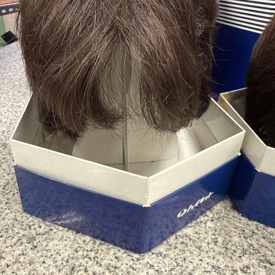 NATURAL QUEEN ショートウィッグ ブラウン 2個セット ハイネット