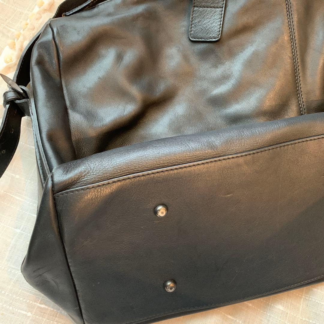 お値下げ！Giorgio Armani ブラックボストンバッグ