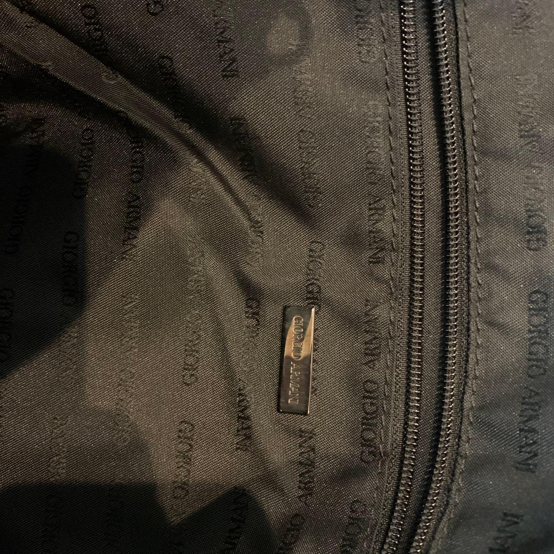 お値下げ！Giorgio Armani ブラックボストンバッグ