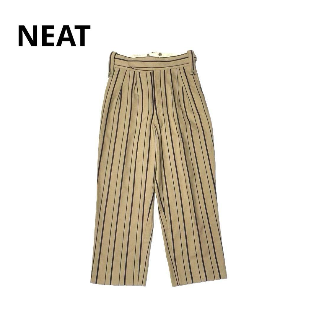 パンツ NEAT BELTLESS PANTS Cotton/Linen M