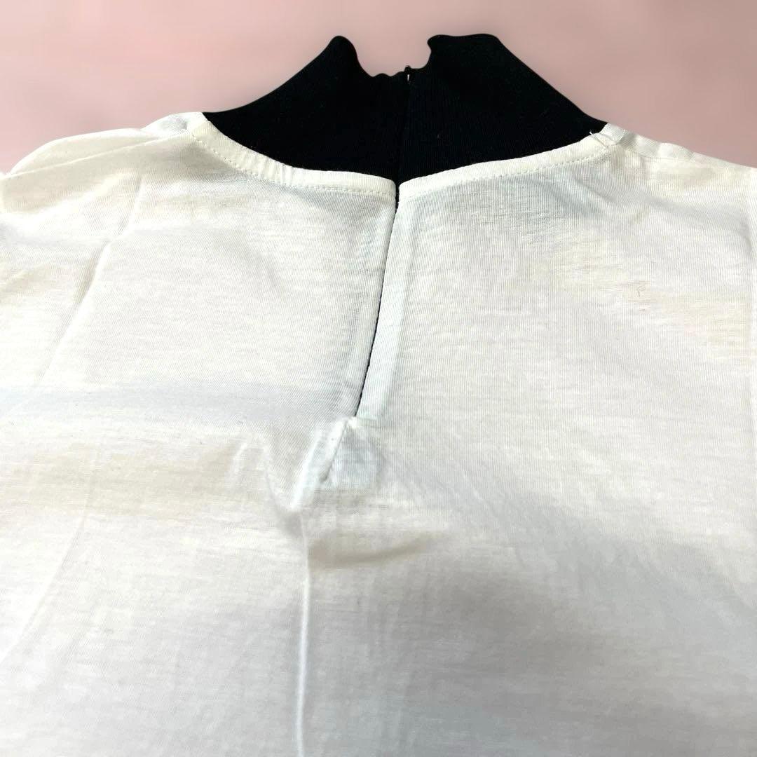 PRADA プラダ 長袖Tシャツ 白 XS タートルネック コットン 通年着用可