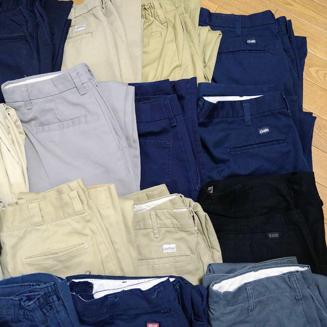 W34〜W37 16本セット ワーク ブランドMIX ワーク パンツ まとめ売り