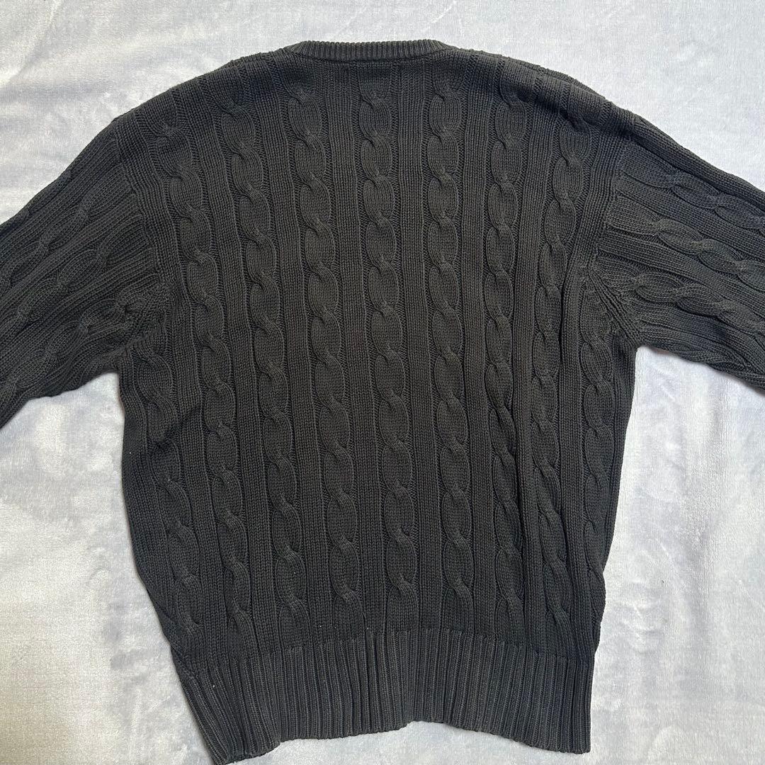【極美品】90s Polo Ralph Lauren Vネックケーブル ニット