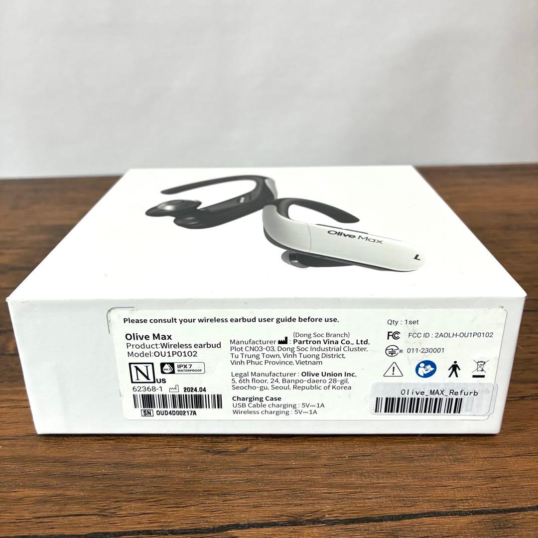 【美品】Olive Max ワイヤレスイヤホン　集音器　オリーブマックス　耳掛け