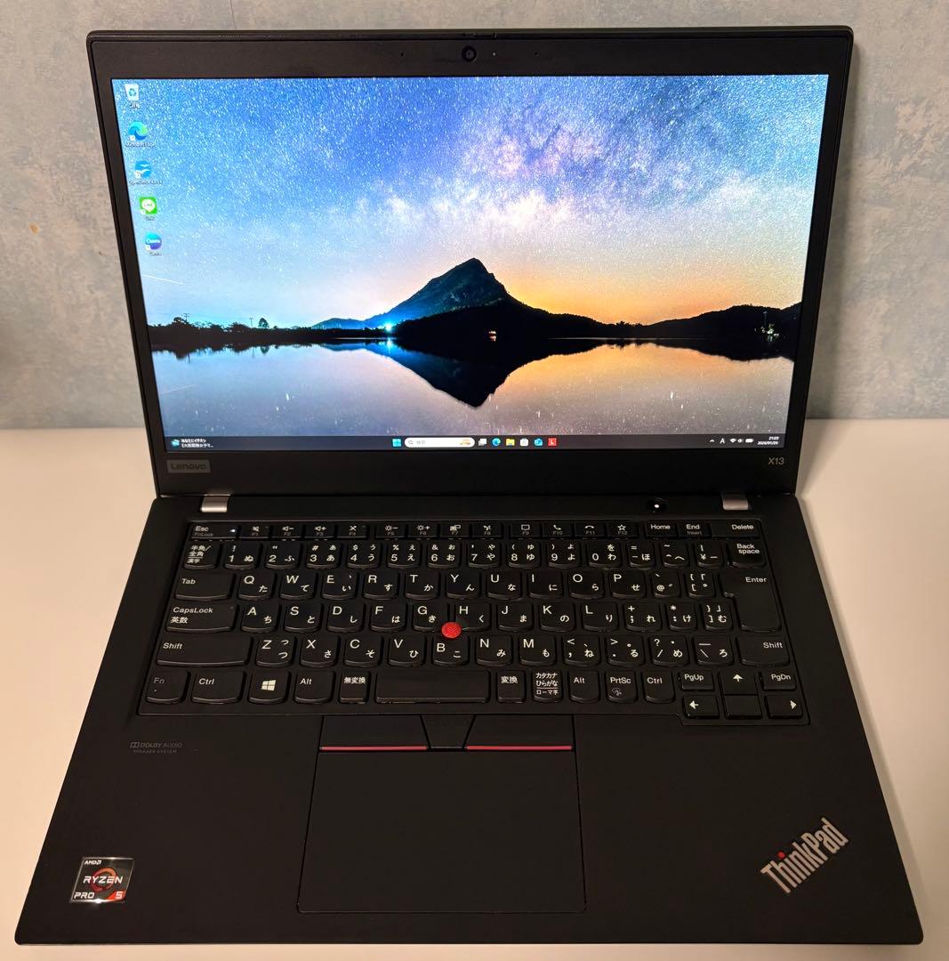 Ryzen5Pro搭載LenovoThinkPad X13⭐️Win11初期設定済