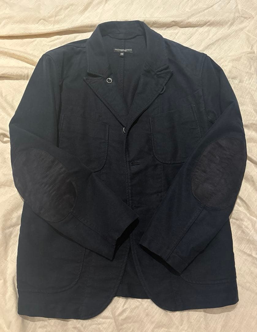 エンジニアードガーメンツ　モールスキンベッドフォードジャケット　ネイビー　XS