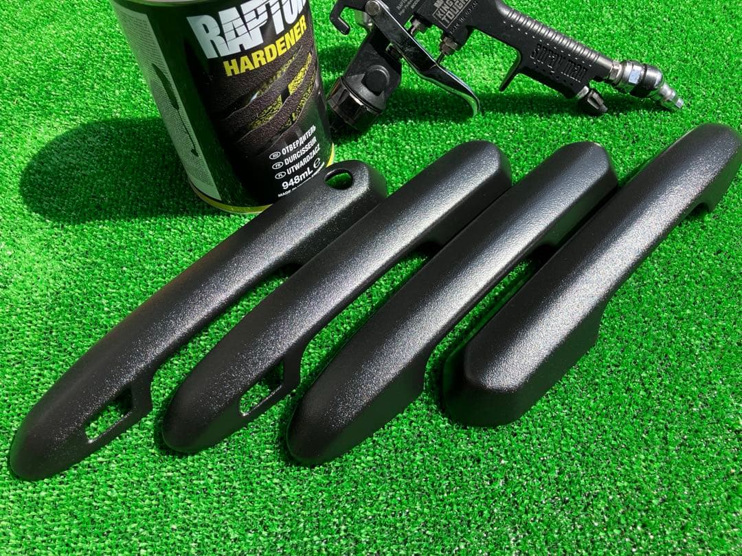 トヨタrav4 (50系)ドアバンドルカバー本物ラプターライナー塗装