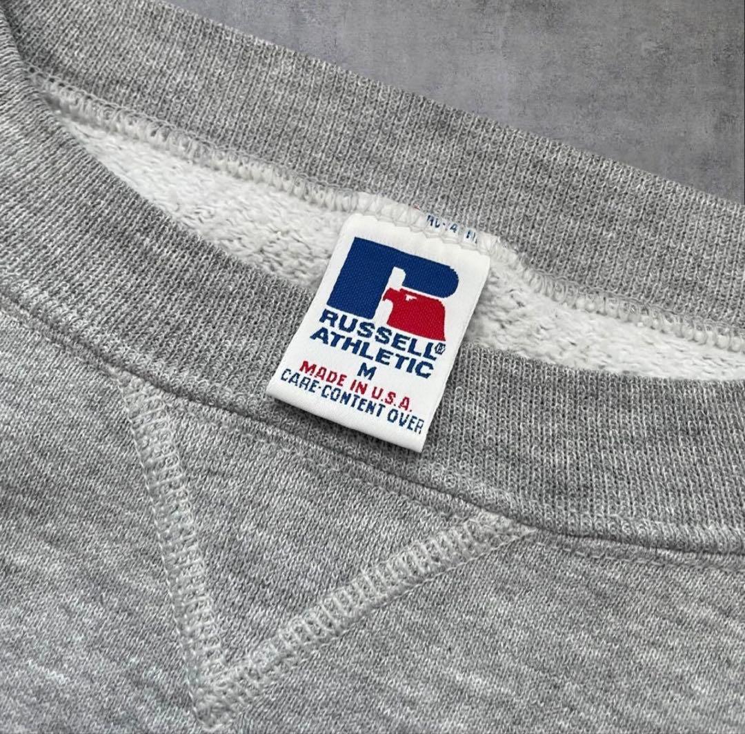 美品！90s USA製 Russell 無地ブランクスウェット グレー