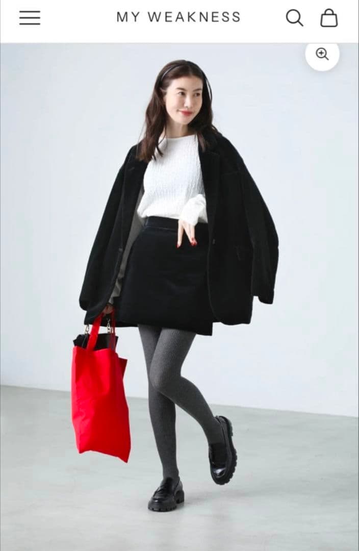 着用2回　MY WEAKNESS VELVET JACKET ベロアジャケット