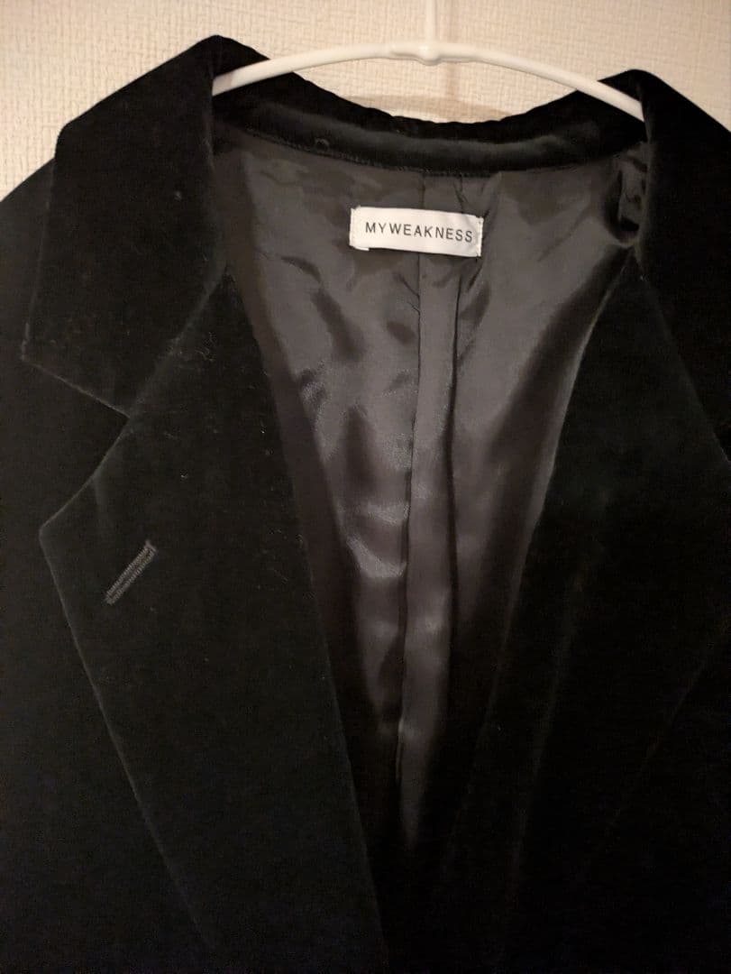 着用2回　MY WEAKNESS VELVET JACKET ベロアジャケット