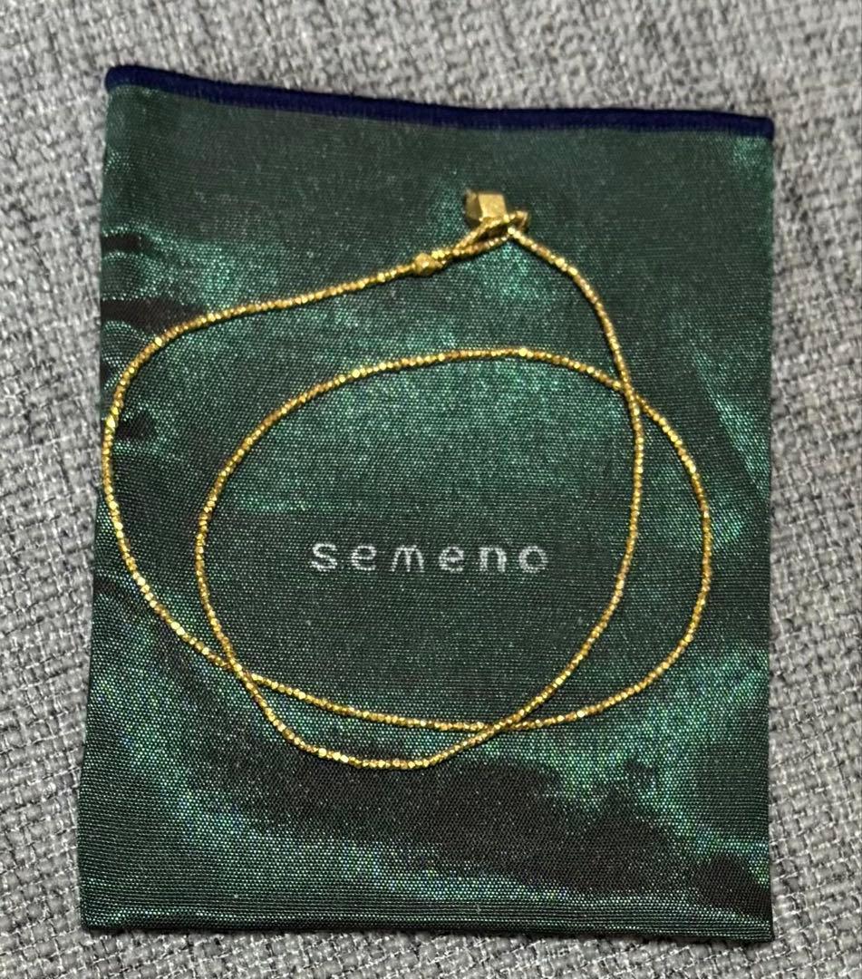 semeno ゴールド ネックレス ポーチ付き