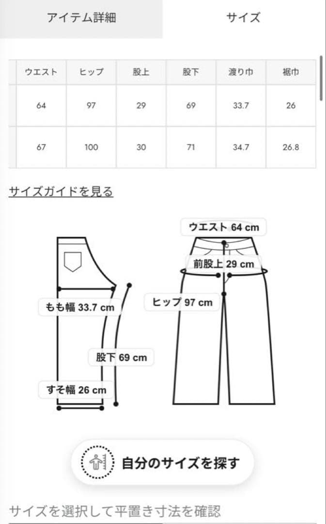 スタイルミキサー　ステッチラインラップパンツ　ネイビーSサイズ