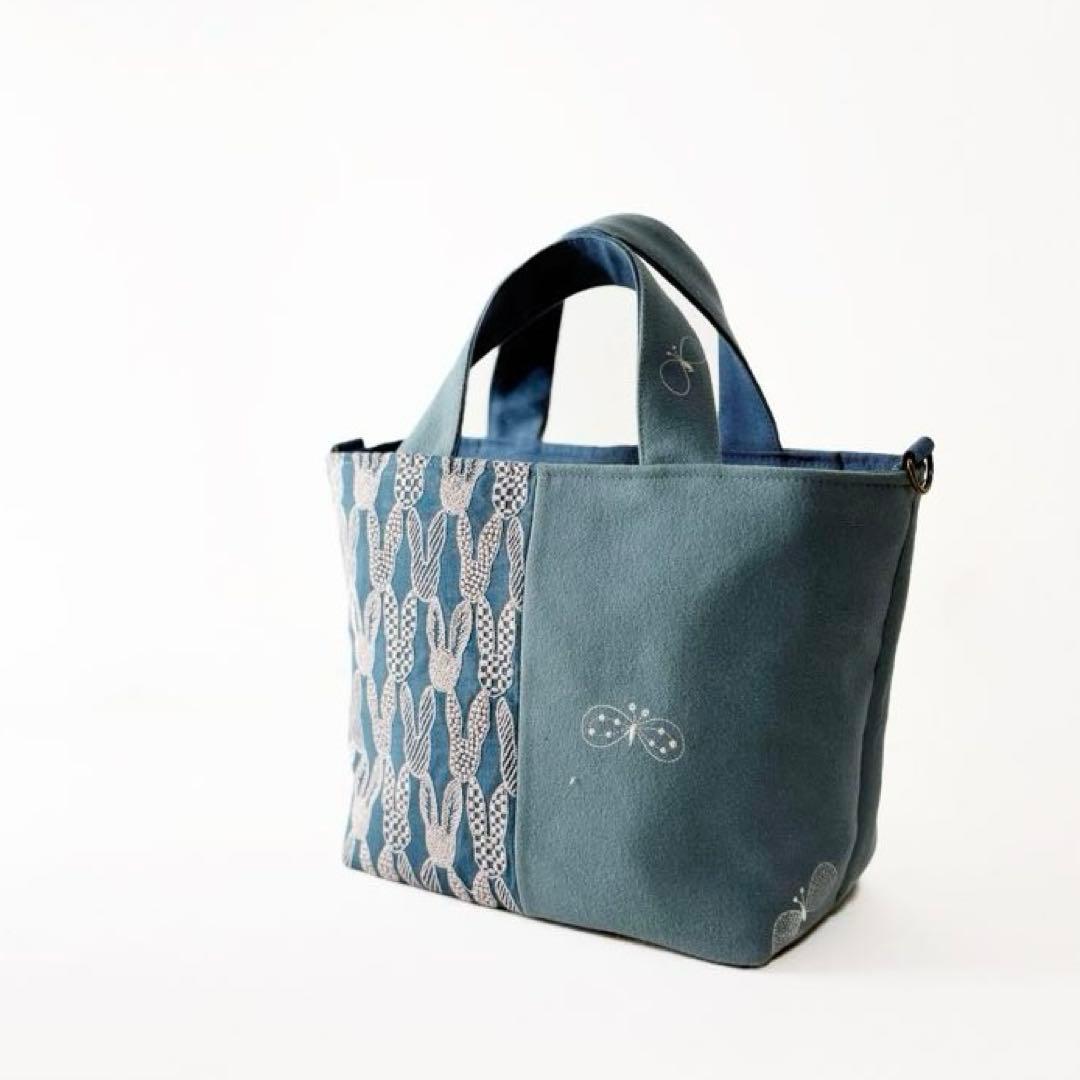 ミナペルホネン＊トートバッグ＊rosy ＋choucho＋pomppia