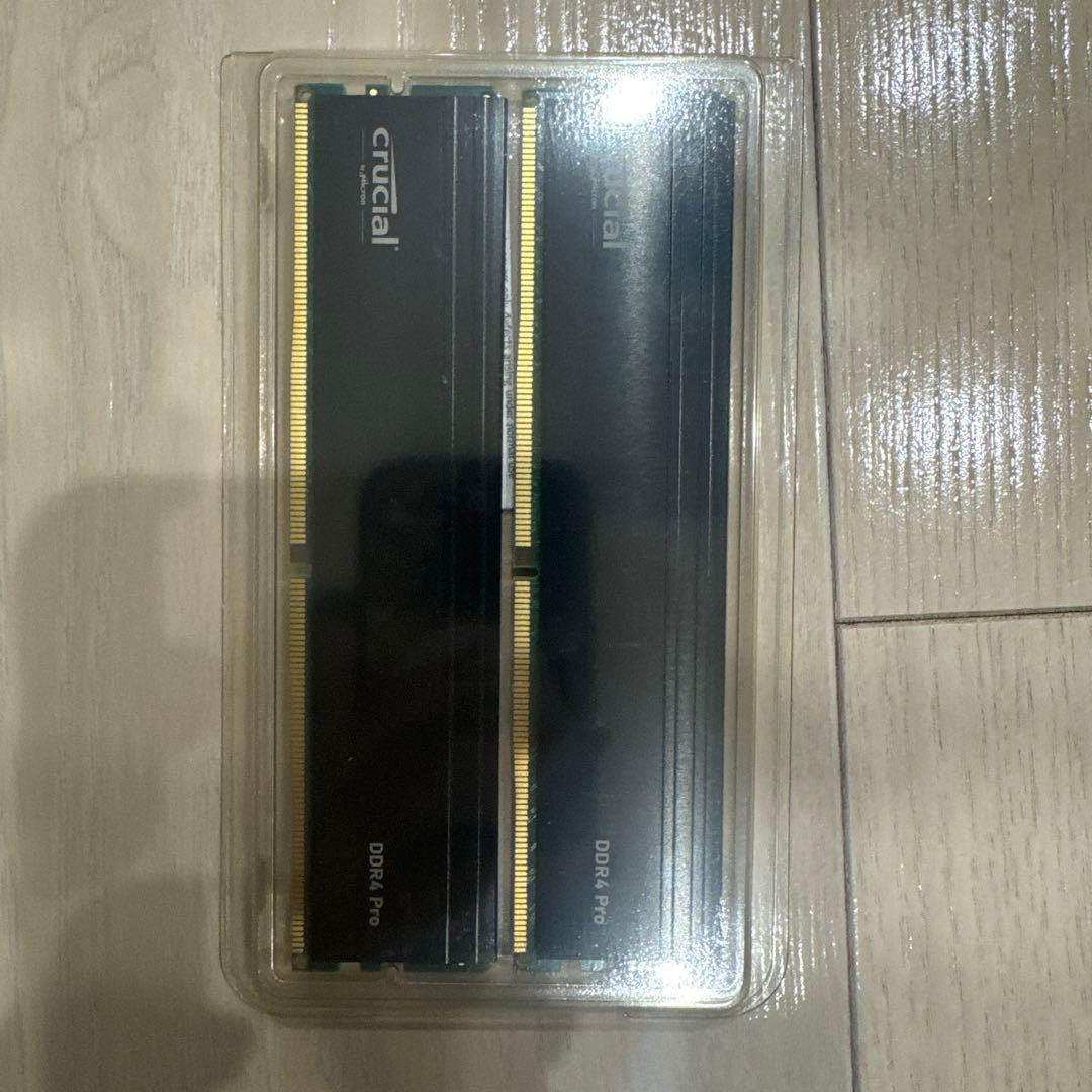 メモリー crucial DDR4 Pro 64GB (2x32GB) 3200MHz