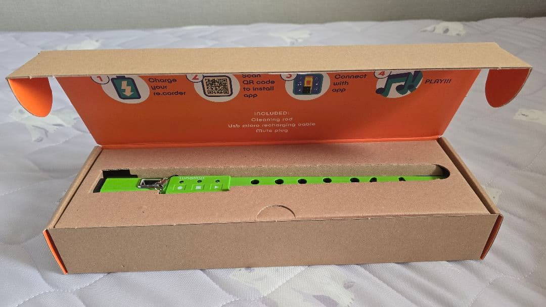 【新品未使用】Lunatica re.corder 緑色　電子リコーダー