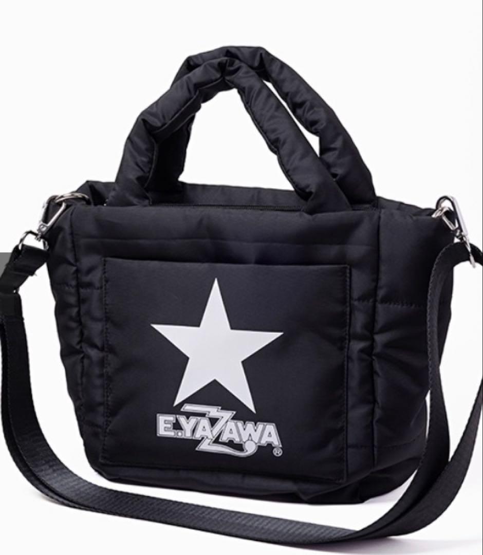 サ*イ様 完売！品切れ！最安値E.YAZAWAダウン風トートバッグ (ロゴ) H