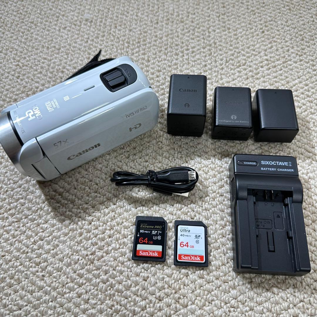 美品 Canon IVIS HF R62 HDビデオカメラ