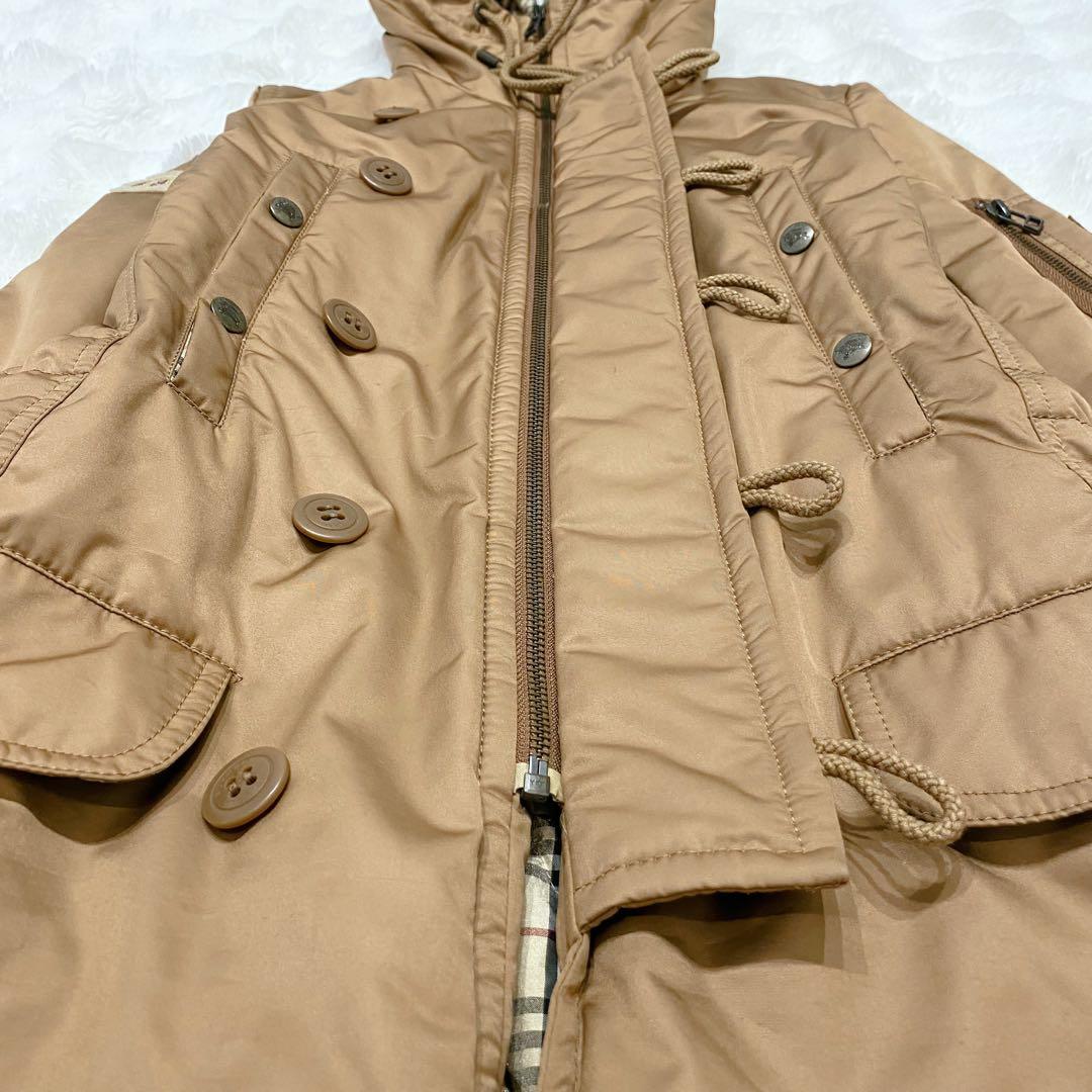 バーバリーブルーレーベル コート ダウン 中綿ジャケット 替えボタン付き 36