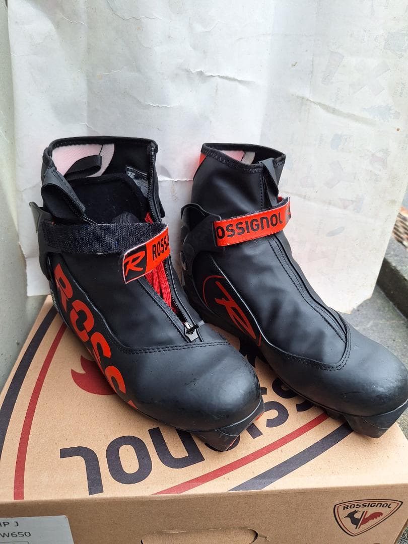 ROSSIGNOL クロスカントリースキーコンビブーツ 黒/赤