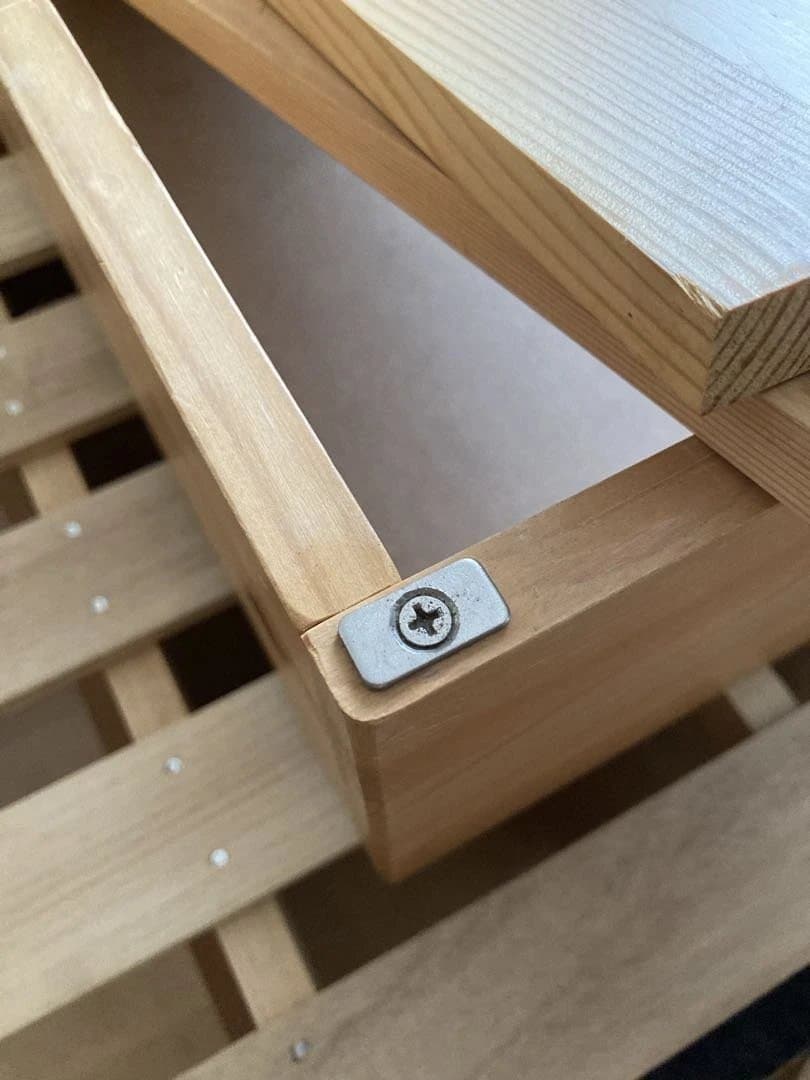 ★引取限定★ 無印良品 シングルベッドフレーム パイン材　収納ボックス×3