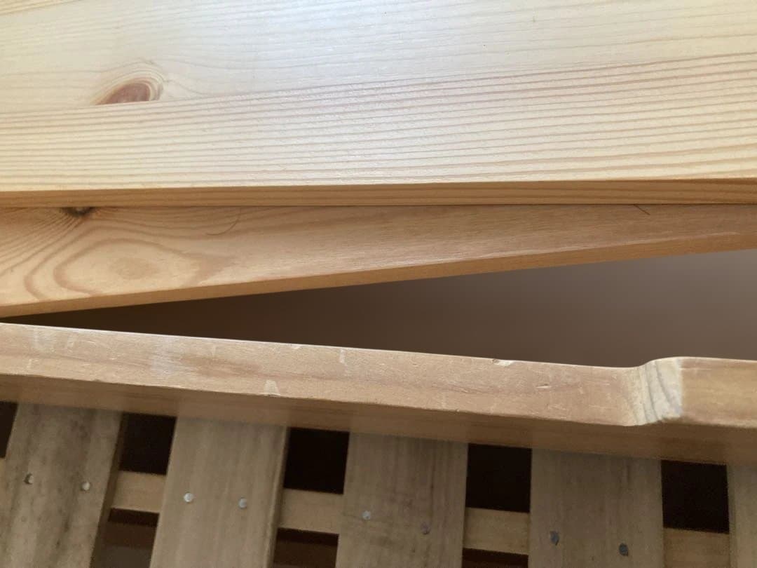 ★引取限定★ 無印良品 シングルベッドフレーム パイン材　収納ボックス×3