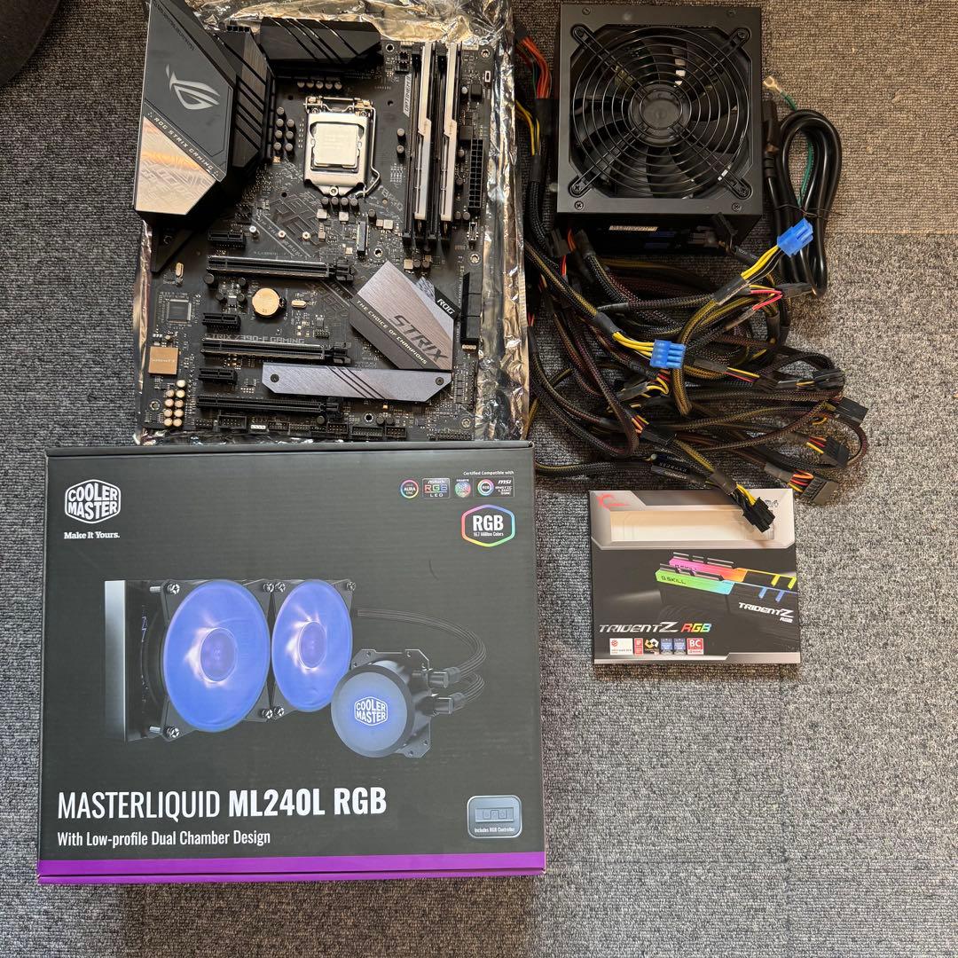 Core i9 9900K マザーボード・メモリ・電源・CPUクーラーセット