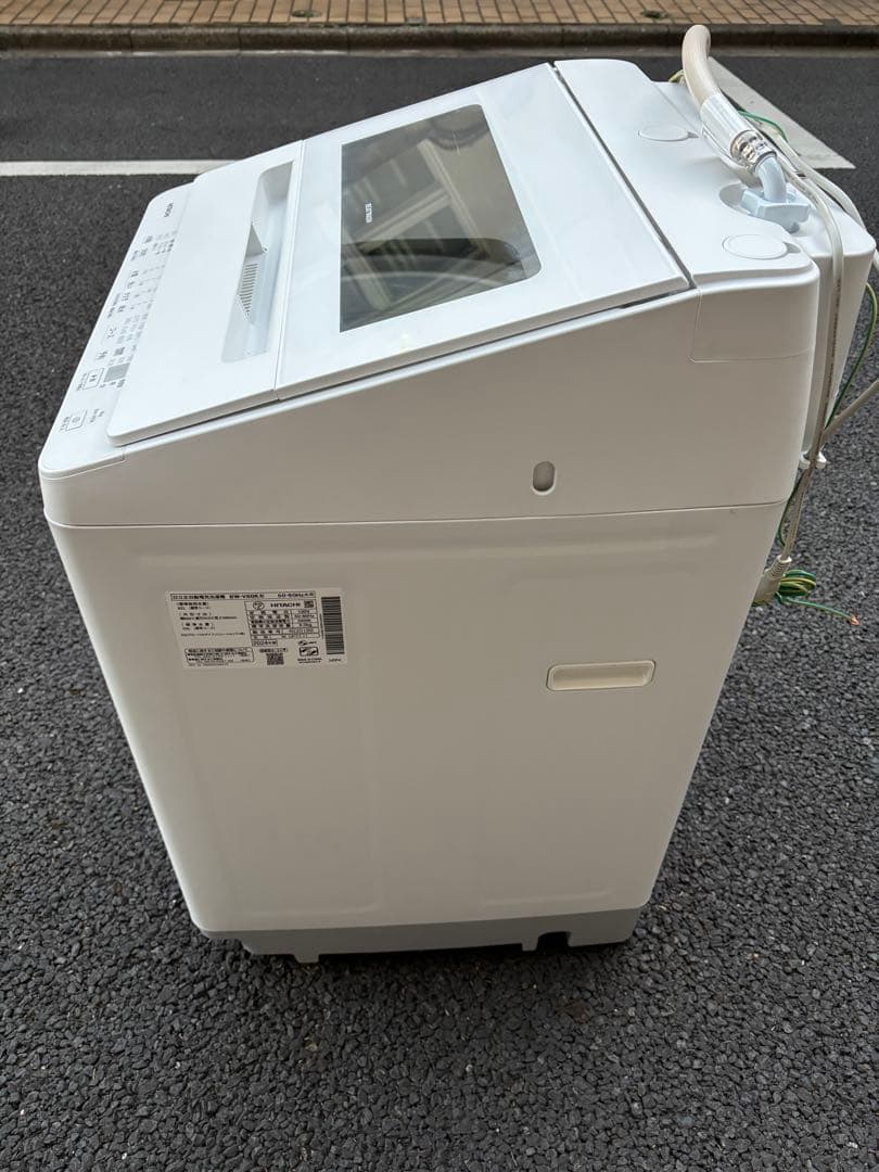 送料無料 自動洗濯機 ビートウォッシュ 8kg ホワイト 日立 BW-V80K