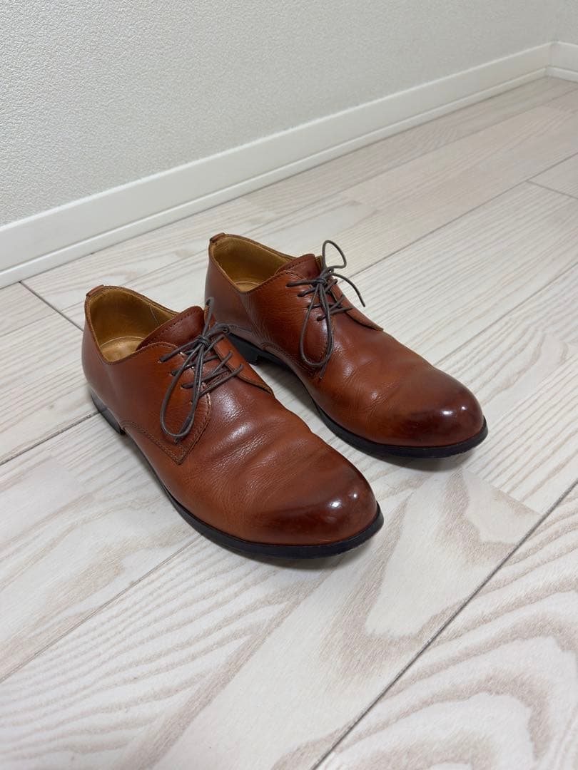 パドローネ　ダービープレーントゥ　40　茶色　箱無し