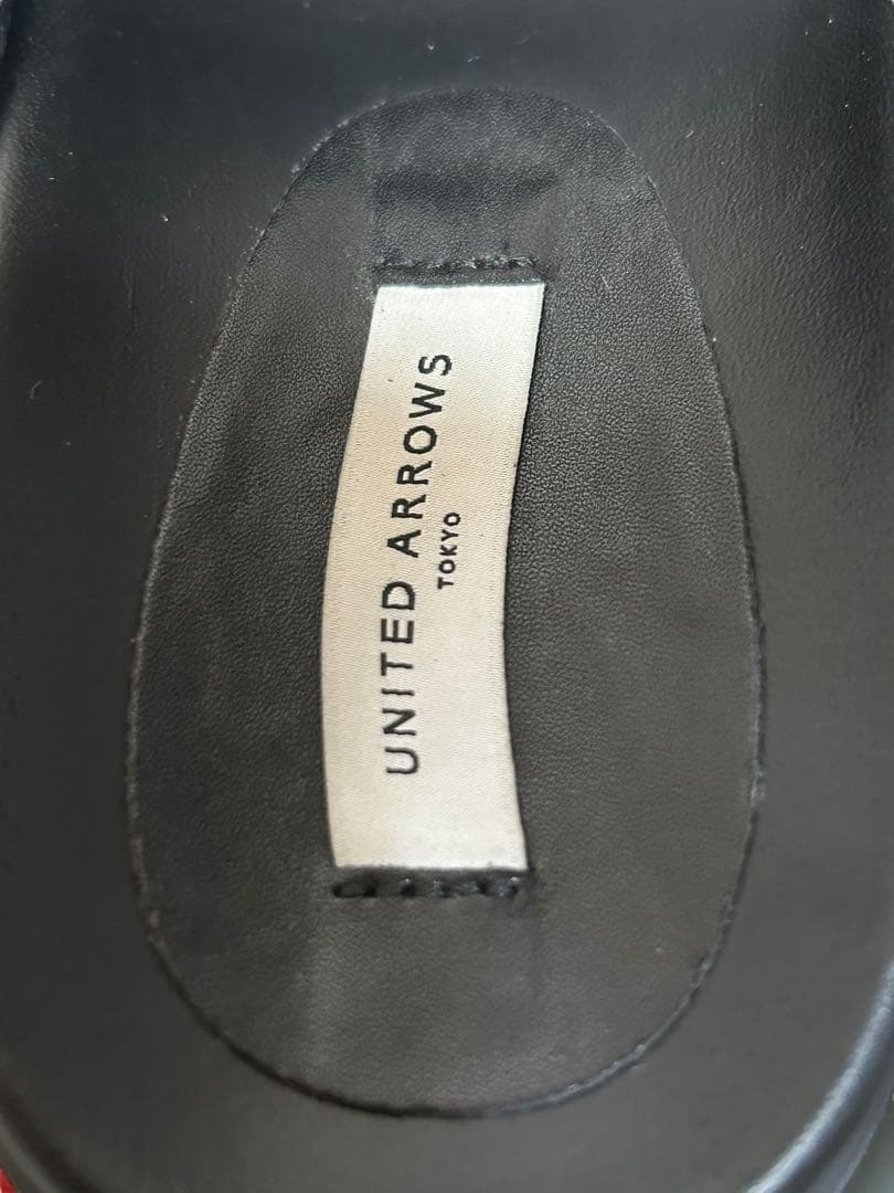 ユナイテッドアローズ 3ライン スエード ミュール サンダル 美品