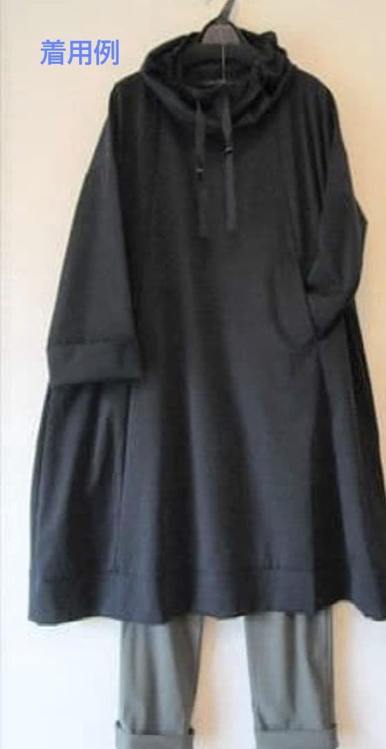 CRESCENT　ワンピース　フード襟　ゆったりサイズ