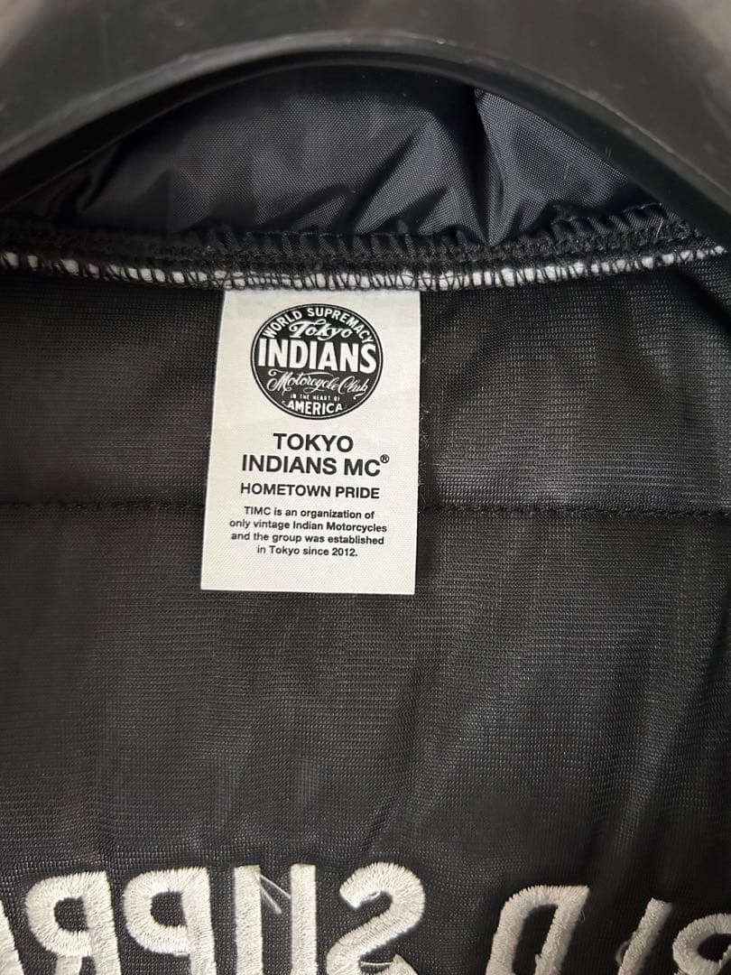 TOKYO INDIANS MC 東京インディアンズ ナイロンベスト　黒　L