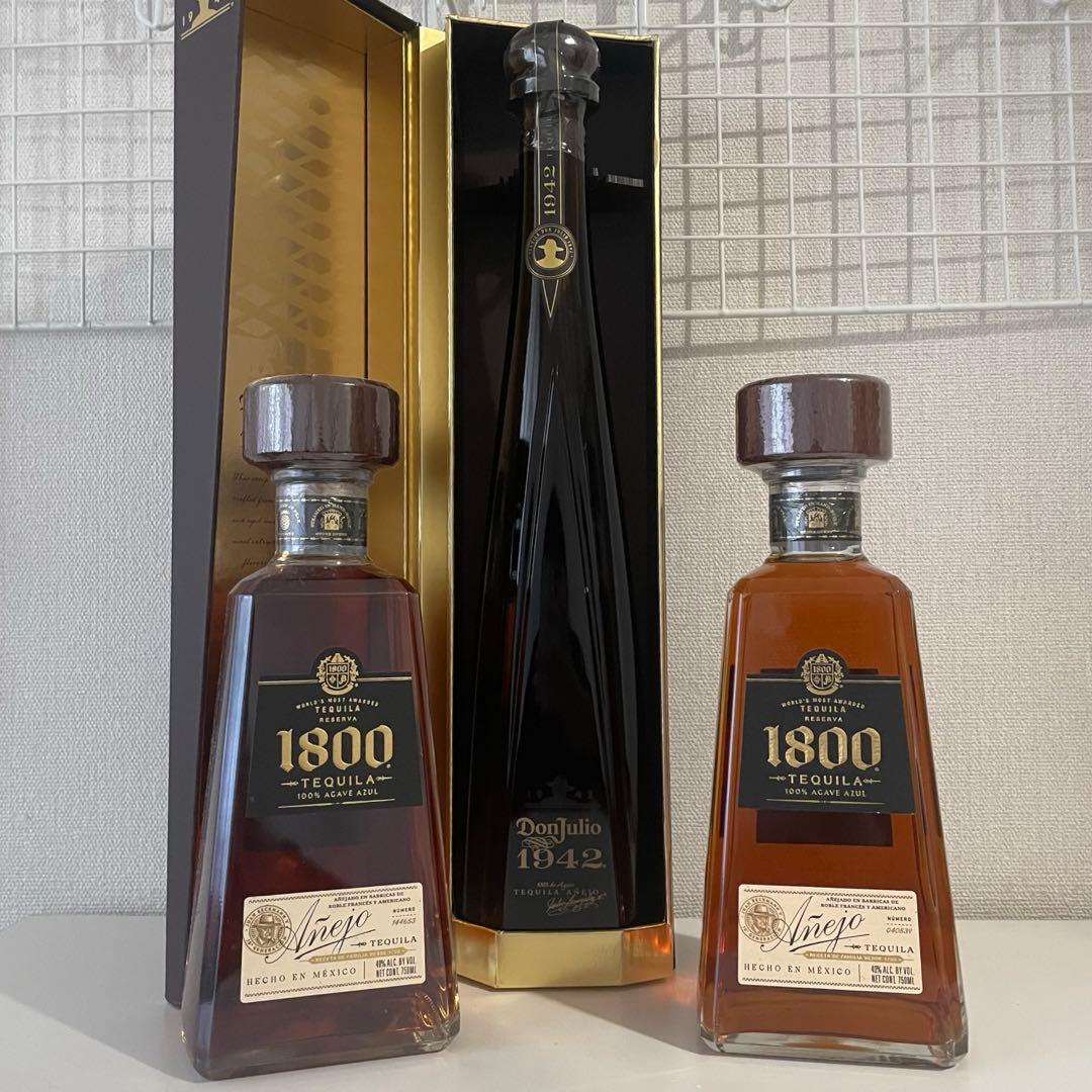 テキーラ 1800 アネホ ドン フリオ 1942 ３本セット