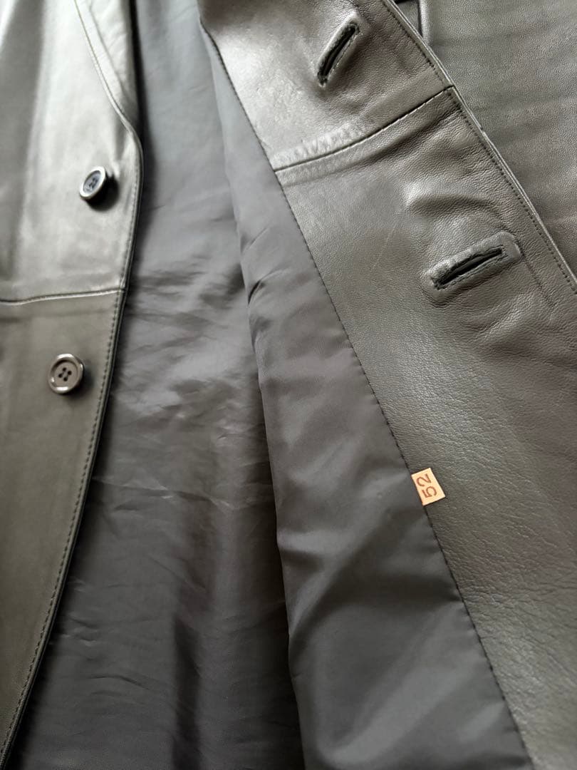 Lepanto レパント 羊革 シープスキン レザージャケット サイズXL 黒色