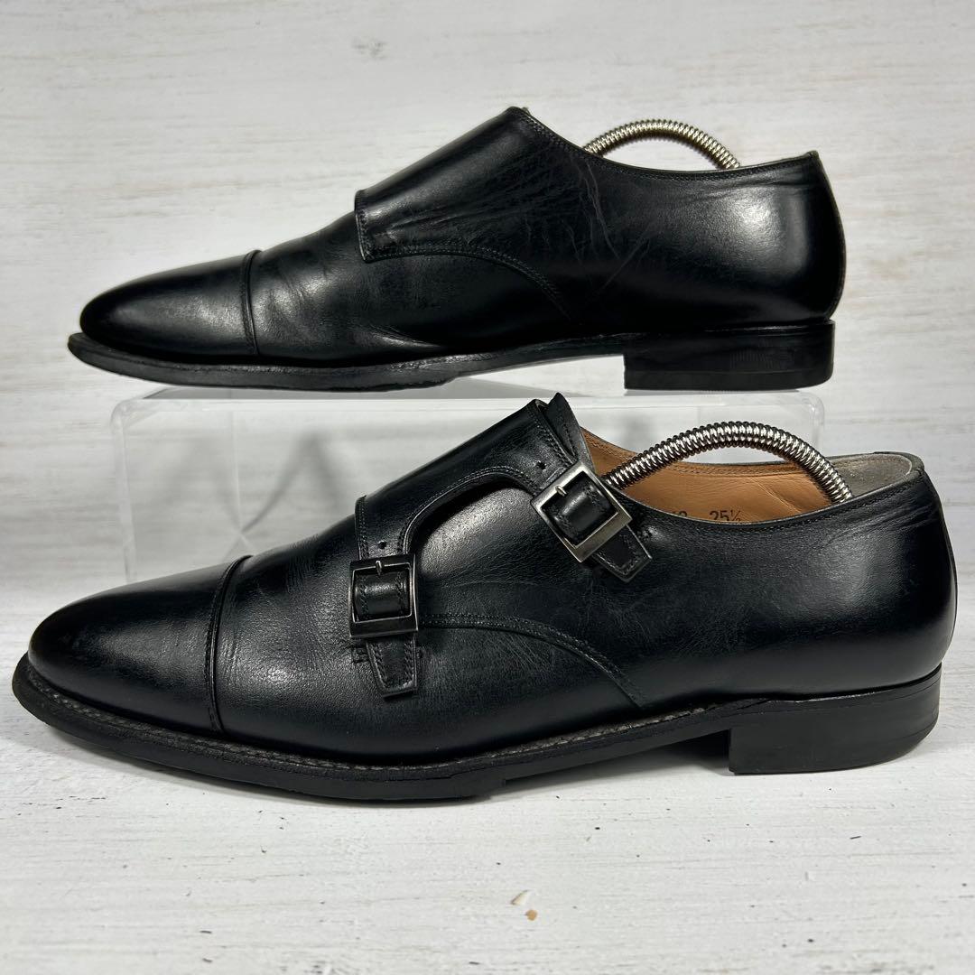 SCOTCH GRAIN ダブルモンク R1812 レザー 黒 25.5
