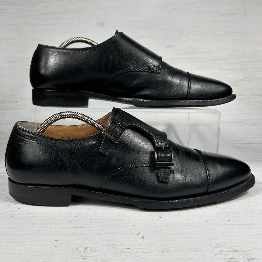 SCOTCH GRAIN ダブルモンク R1812 レザー 黒 25.5